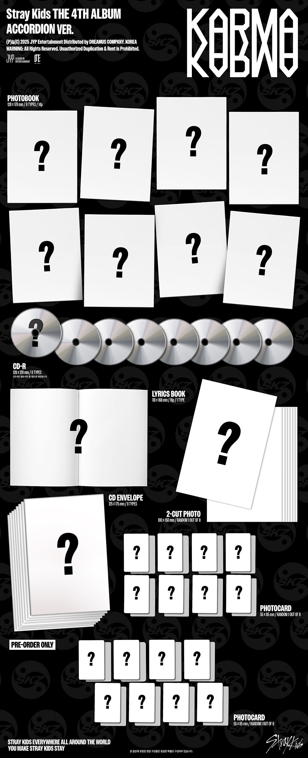 Stray Kids Karma 限定、コンパクト、accordion Album Stray Kids KARMA (ACCORDION VER.) – Kpopowo.pl